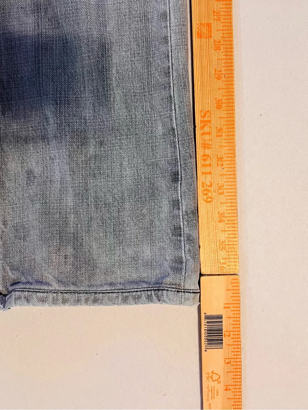 Levi's Men's Washed Grey Straight Jeans
